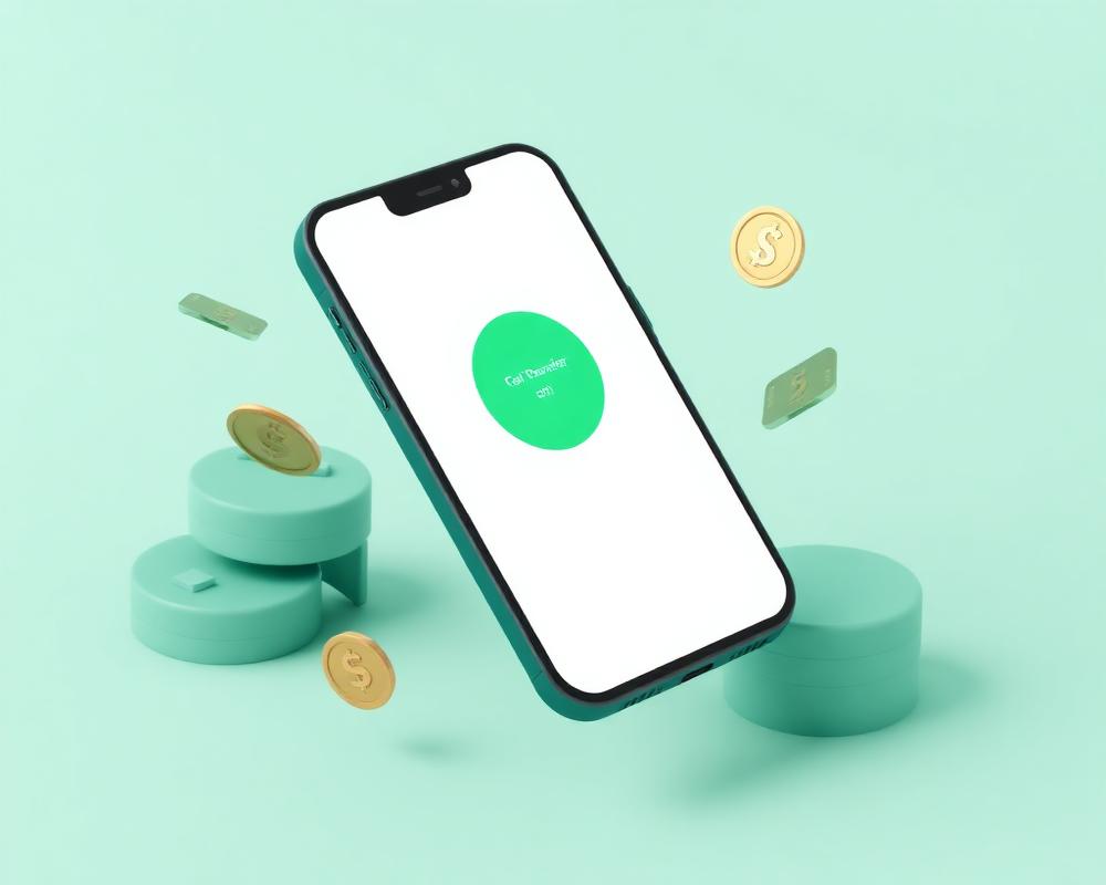 Phone showing a mobile money disbursement confirmation